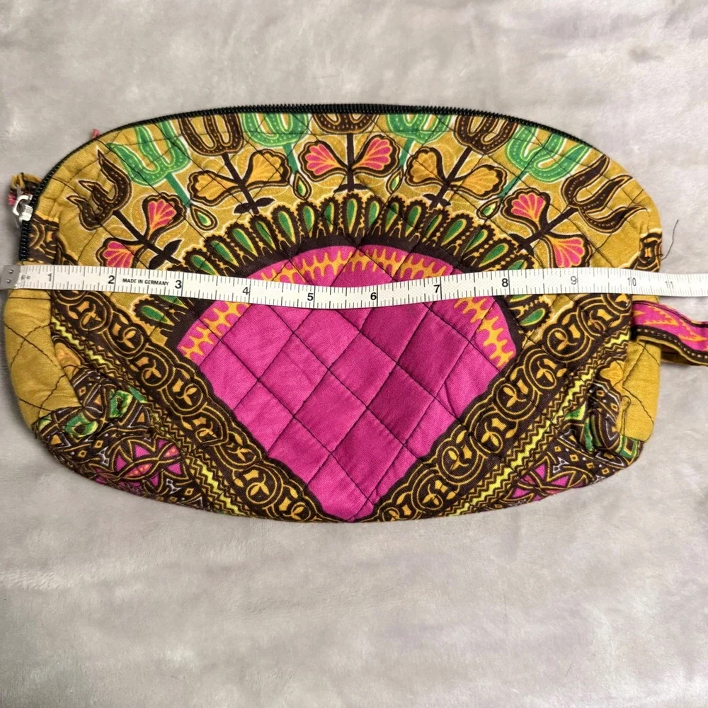 Bagamoyo SOHK Lay Down Your Heart Quilted Cosmetic Bag African Print Kenya